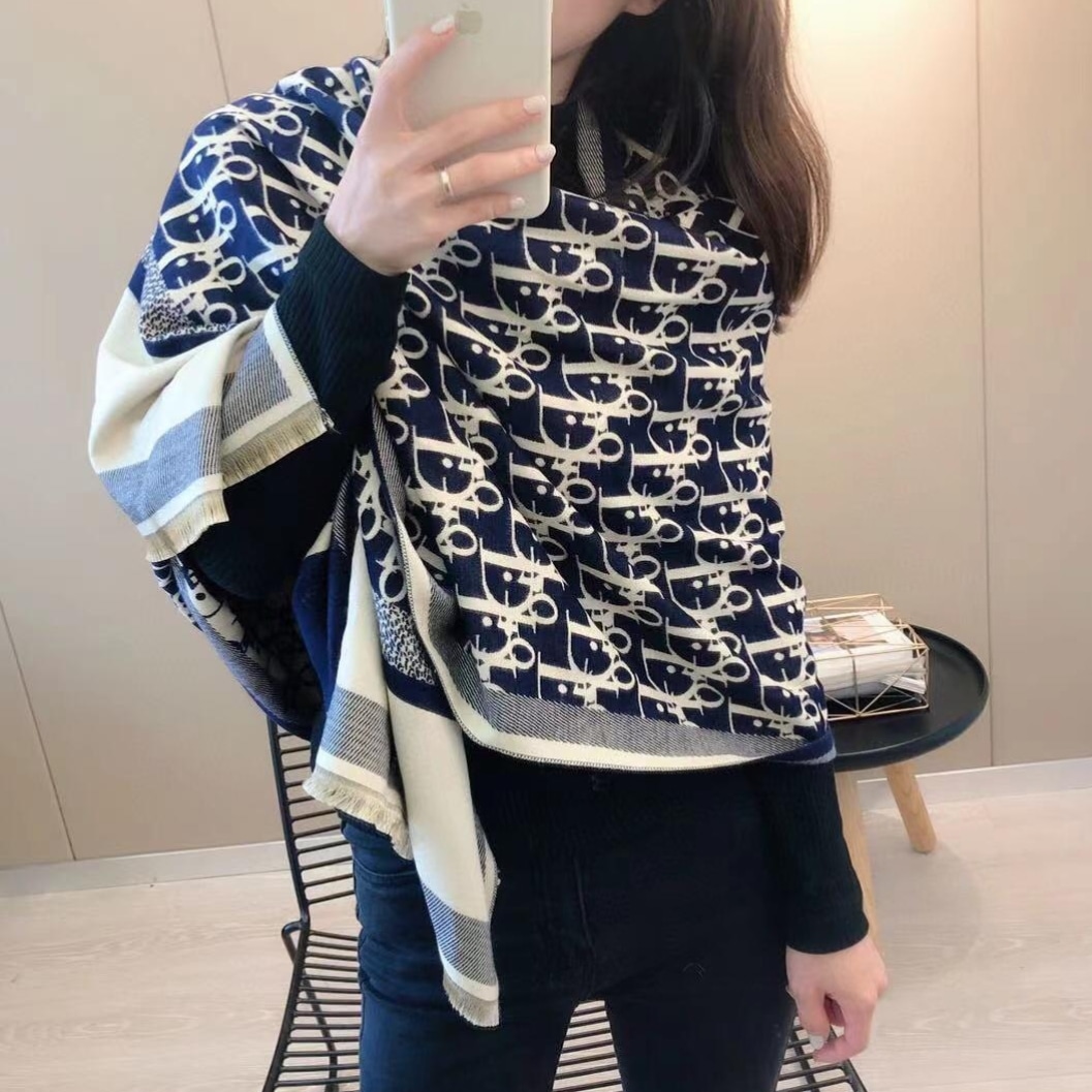 Echarpe Dior  Azul