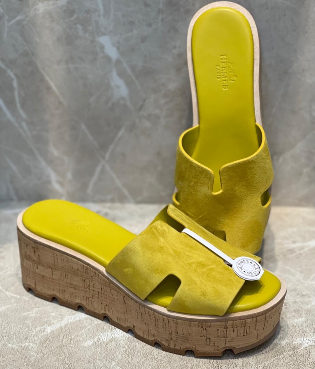 Sandália Hermès Amarela