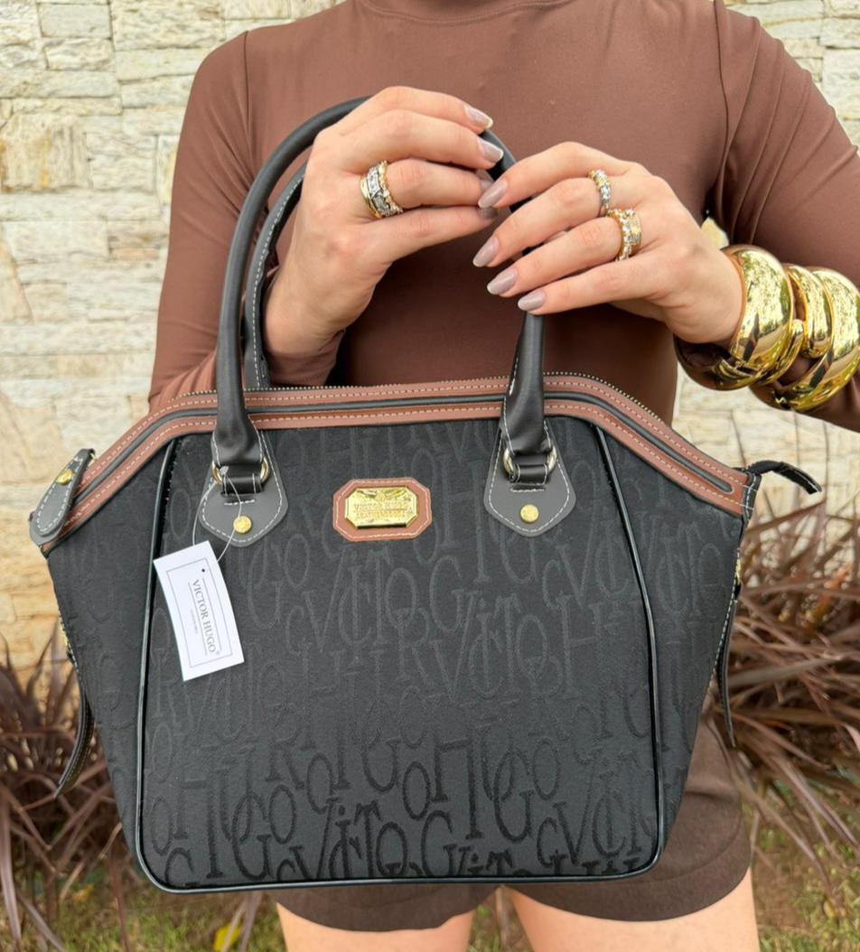 Bolsa Victor Hugo em Jacquard 