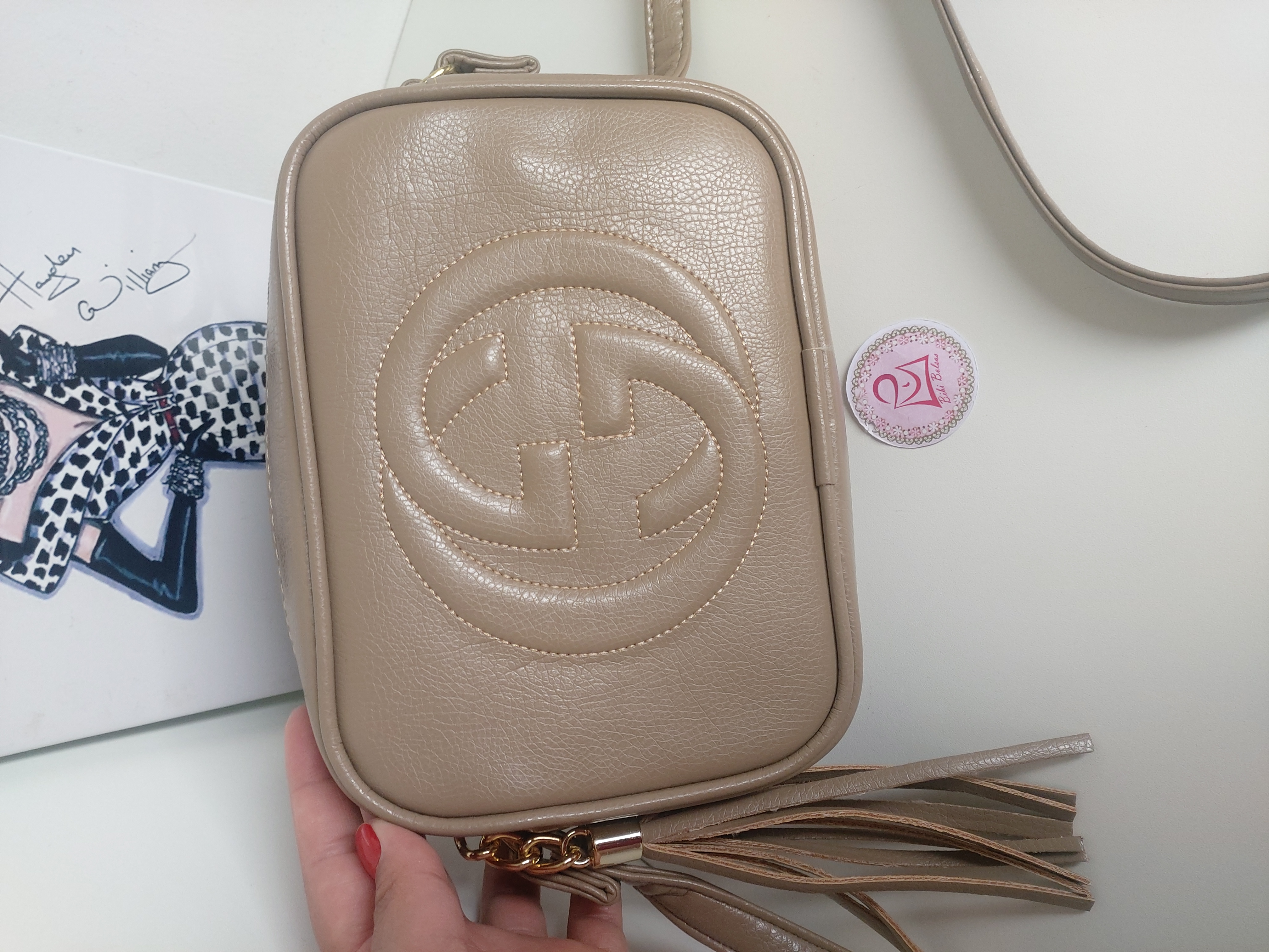 Bolsa Gucci soho disco nude