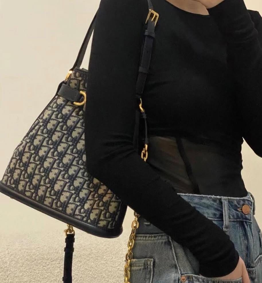 Bolsa Dior Bucket Oblique 