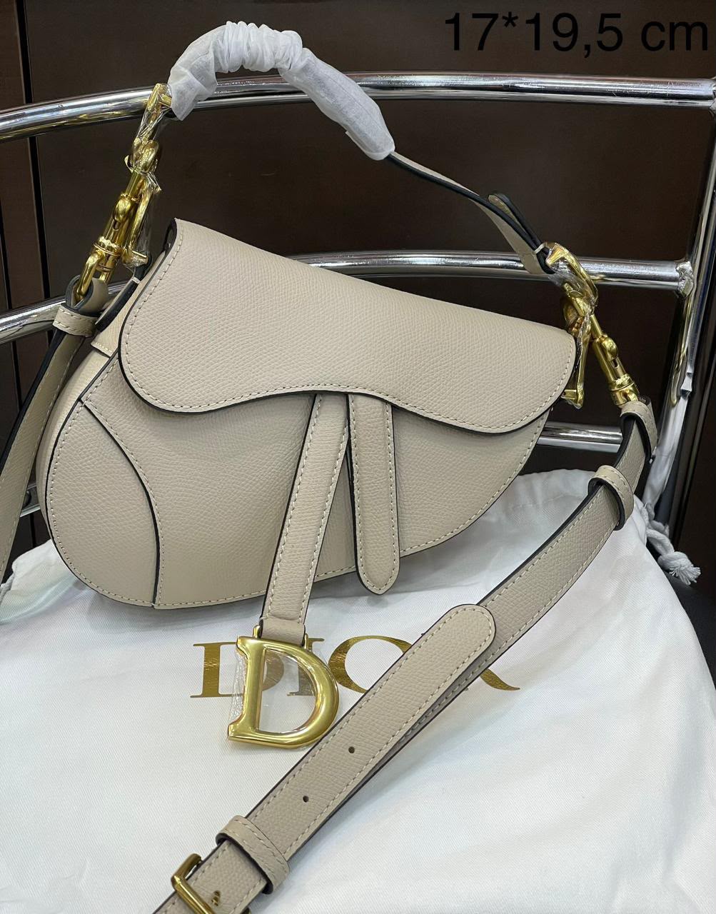 Bolsa Dior Saddle em couro 