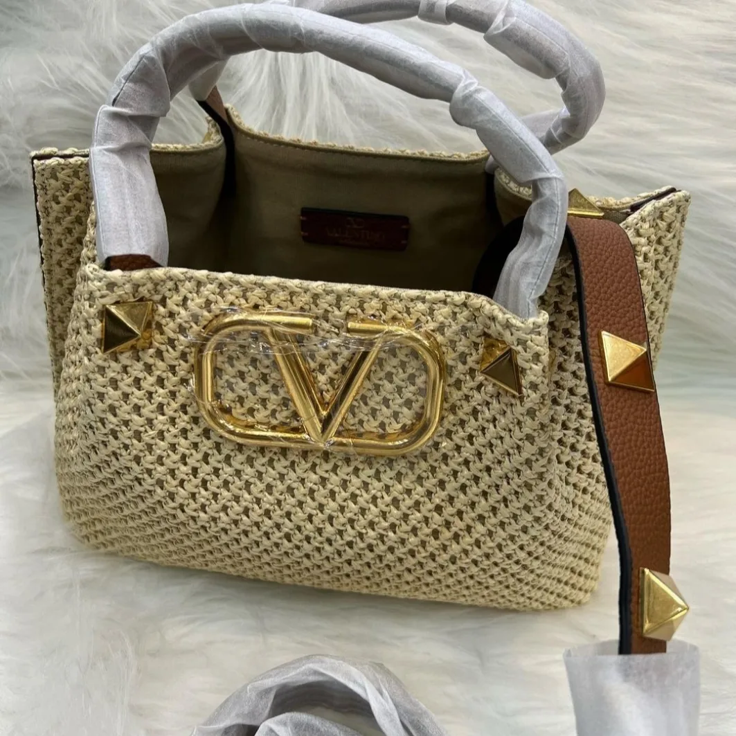 Bolsa Valentino Small em Ráfia M
